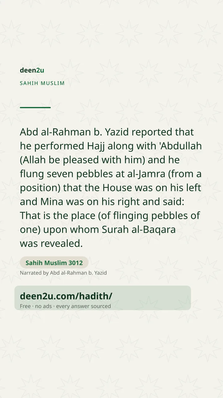 Sahih Muslim 3012