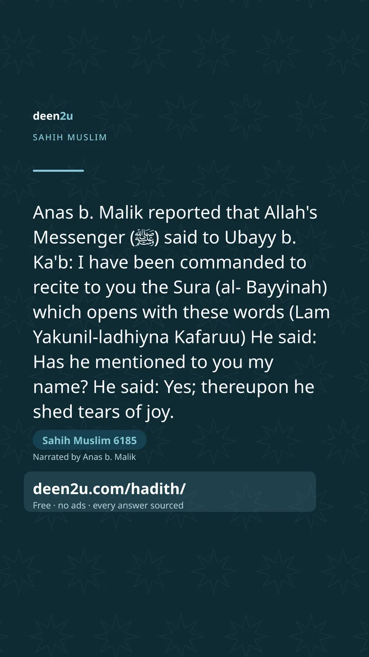 Sahih Muslim 6185