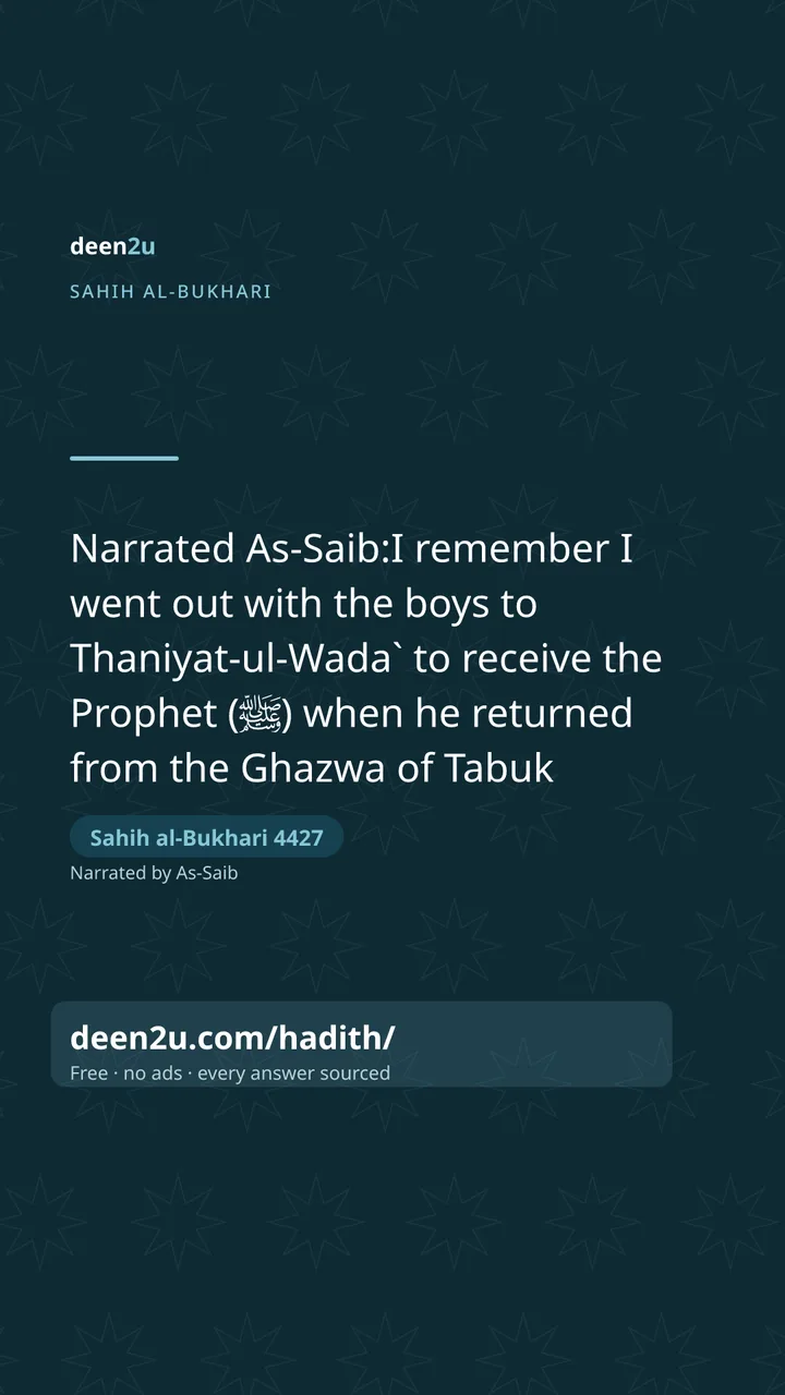 Sahih al-Bukhari 4427