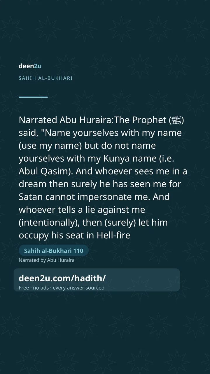 Sahih al-Bukhari 110