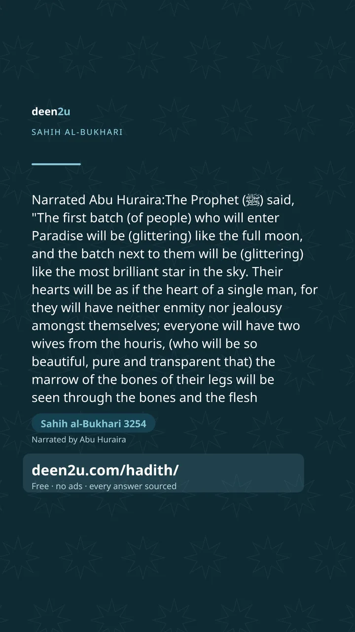 Sahih al-Bukhari 3254