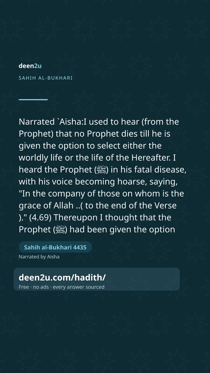Sahih al-Bukhari 4435