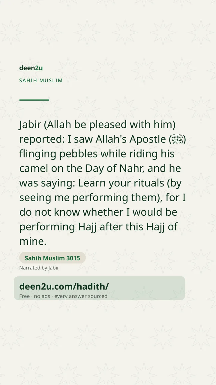 Sahih Muslim 3015