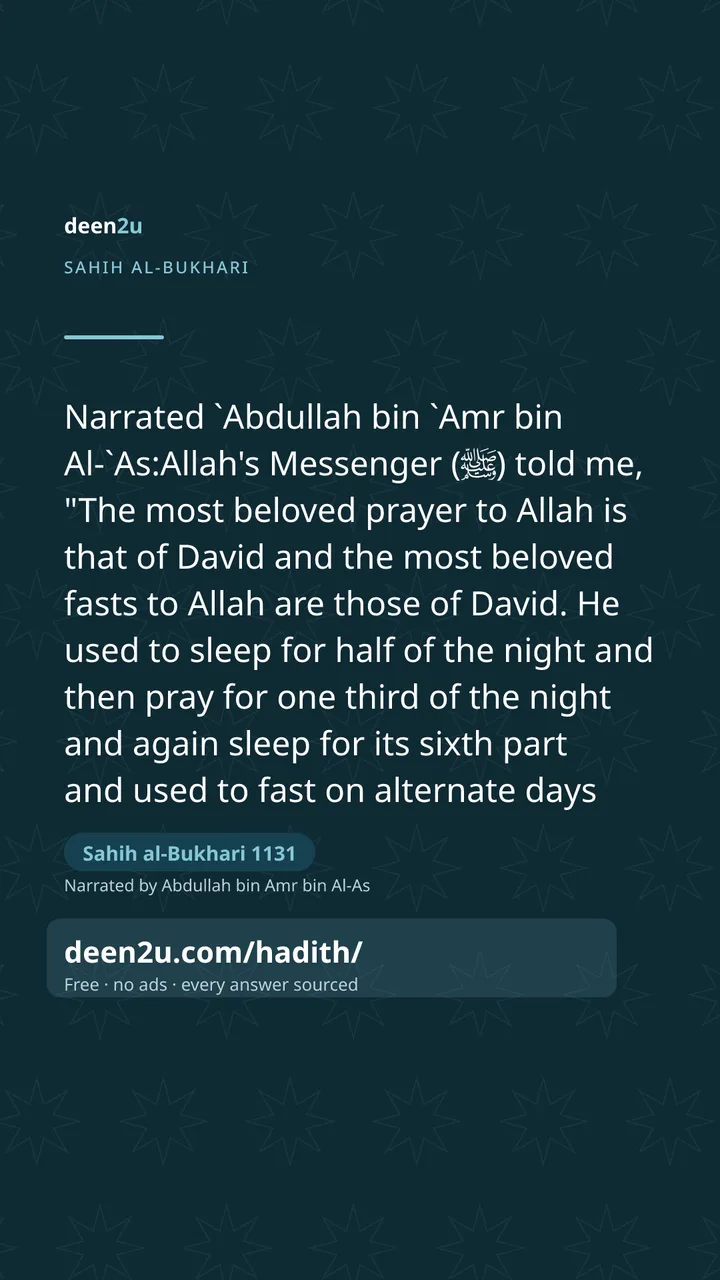 Sahih al-Bukhari 1131