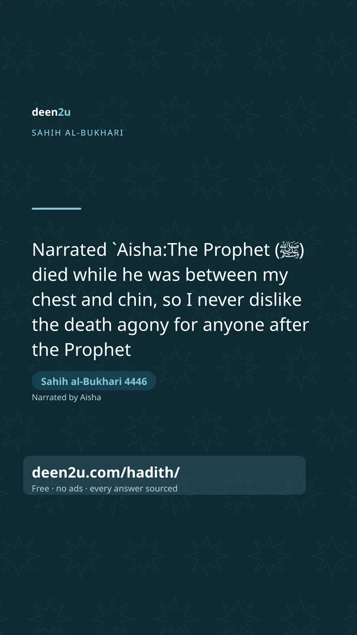Sahih al-Bukhari 4446