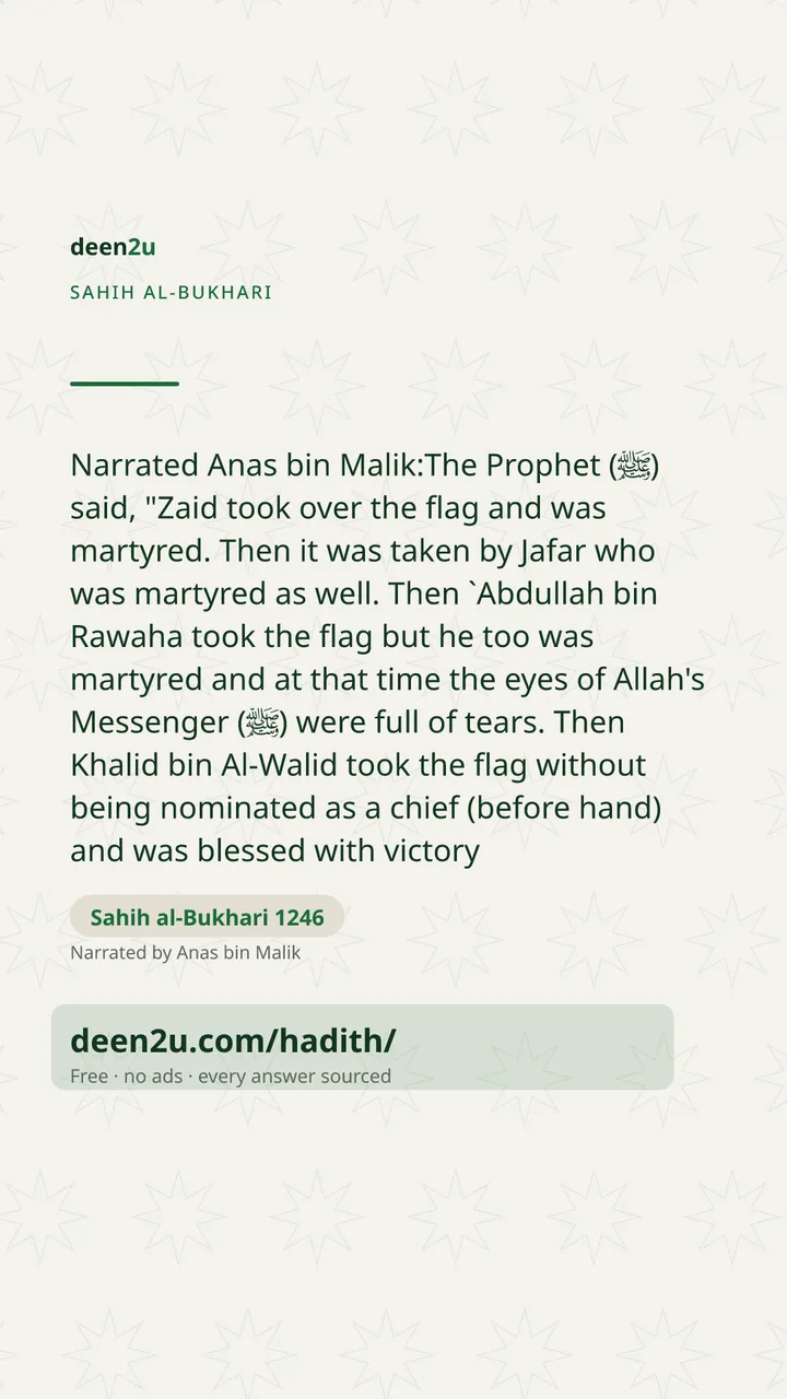 Sahih al-Bukhari 1246