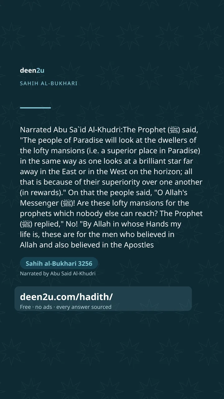Sahih al-Bukhari 3256