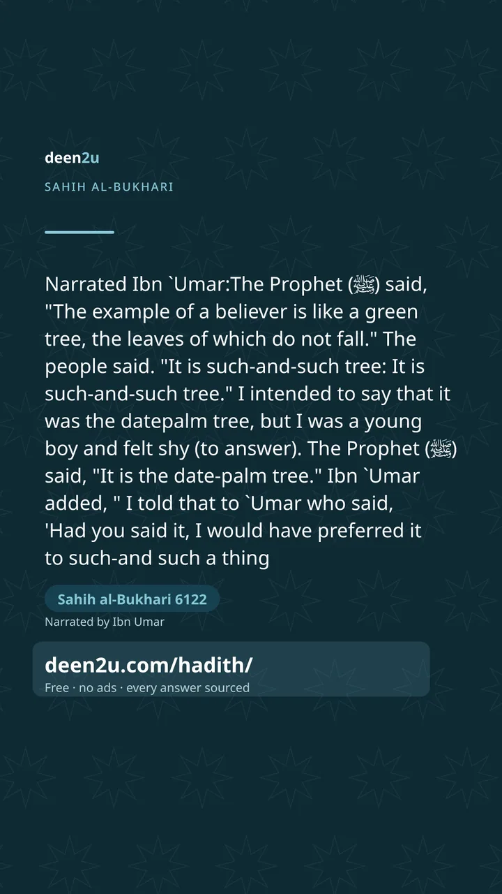 Sahih al-Bukhari 6122
