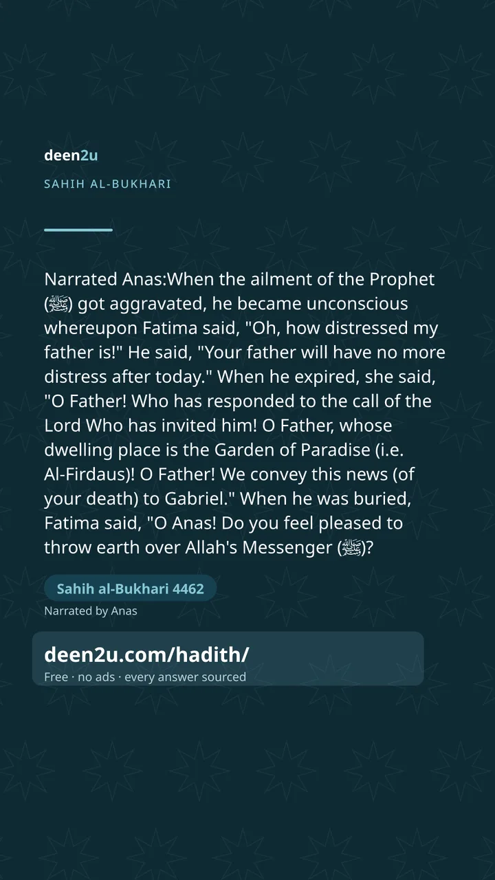 Sahih al-Bukhari 4462