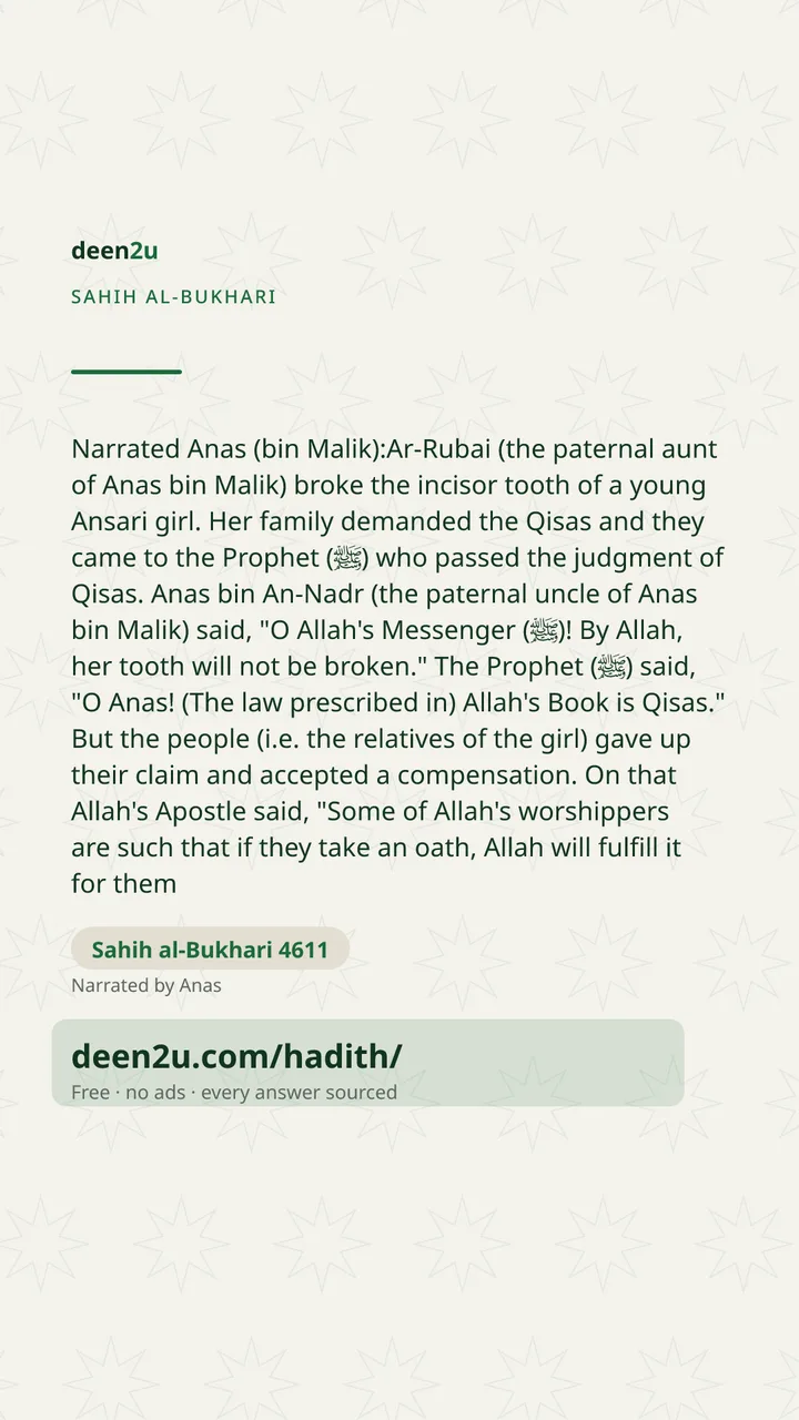 Sahih al-Bukhari 4611