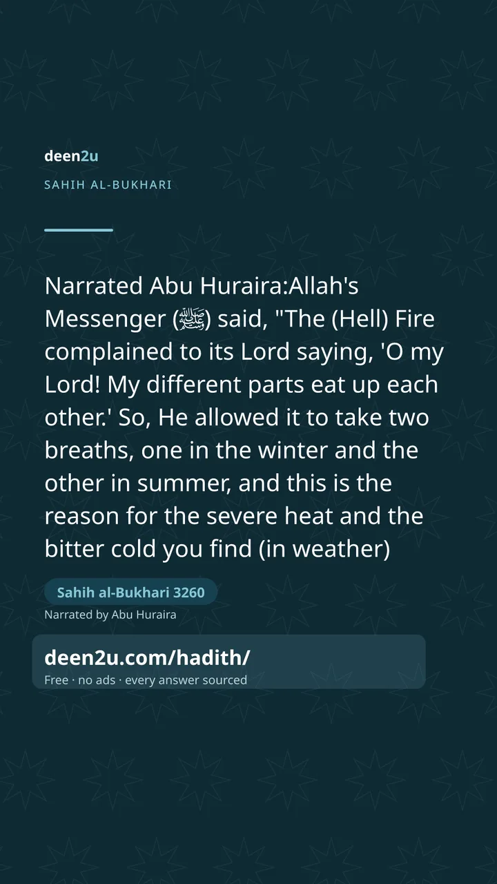 Sahih al-Bukhari 3260
