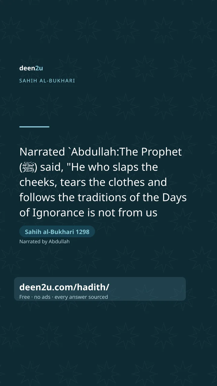 Sahih al-Bukhari 1298