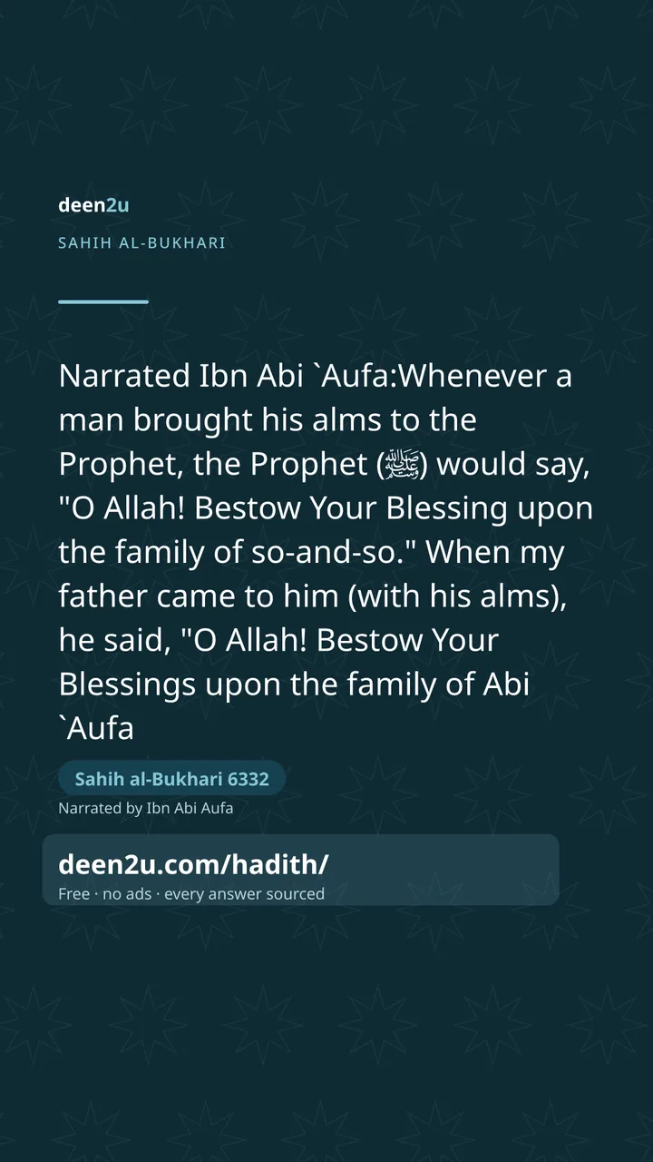 Sahih al-Bukhari 6332