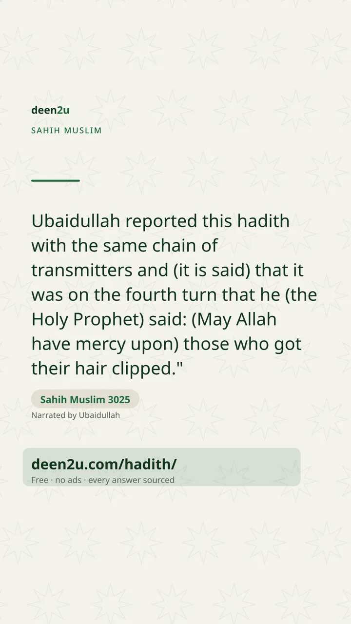 Sahih Muslim 3025