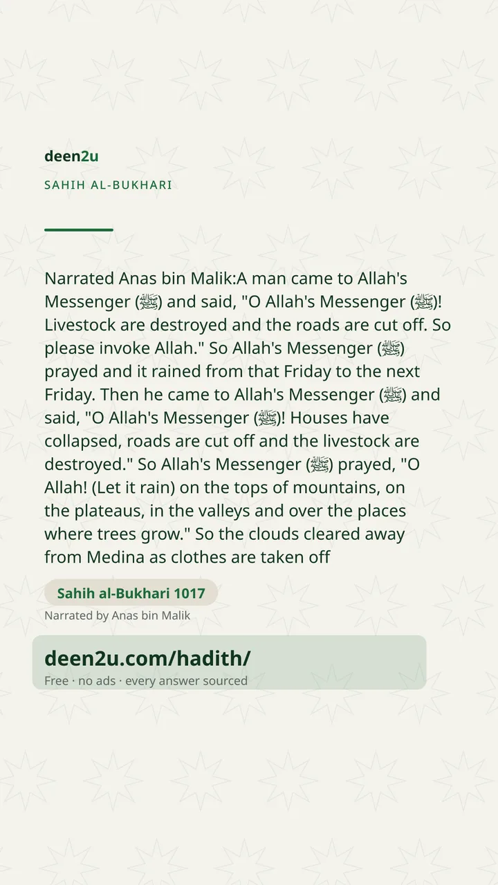 Sahih al-Bukhari 1017