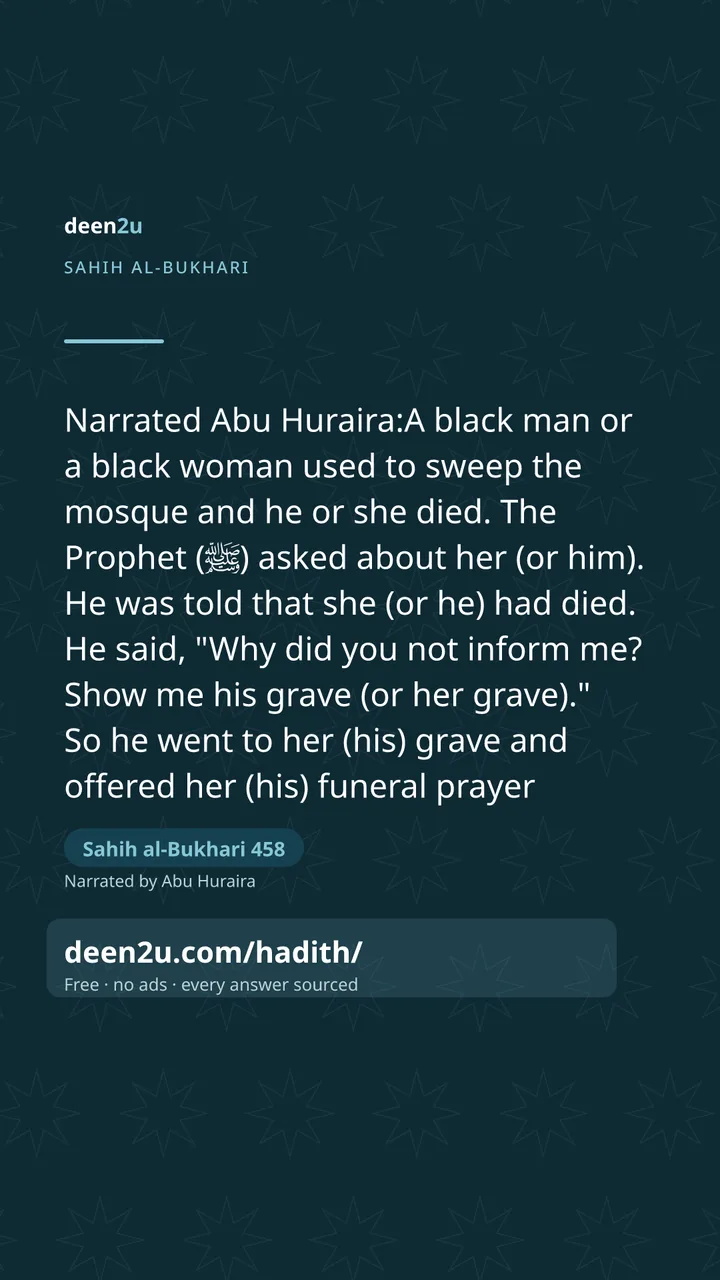 Sahih al-Bukhari 458