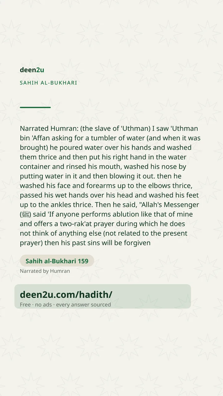 Sahih al-Bukhari 159