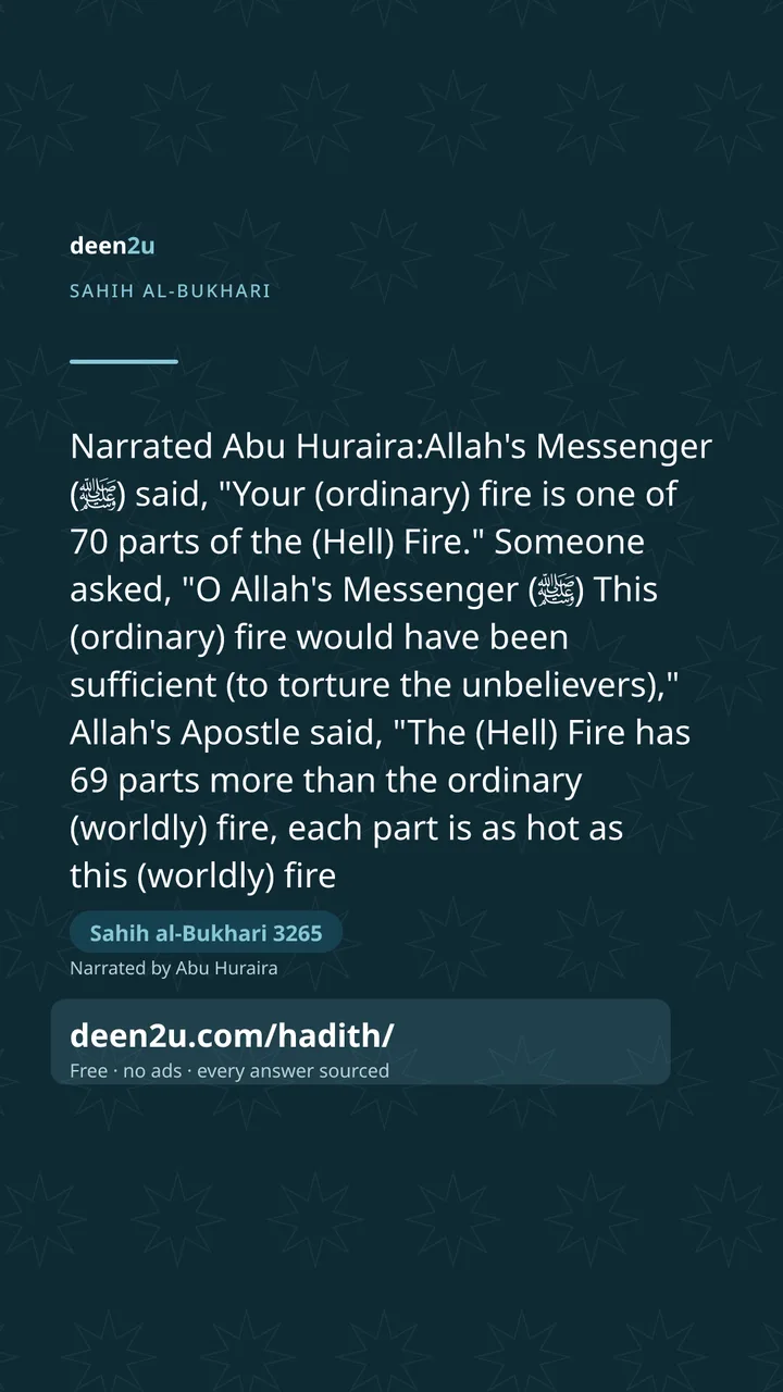 Sahih al-Bukhari 3265