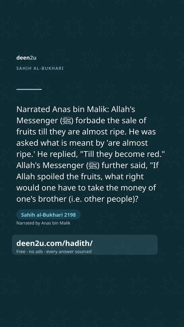 Sahih al-Bukhari 2198