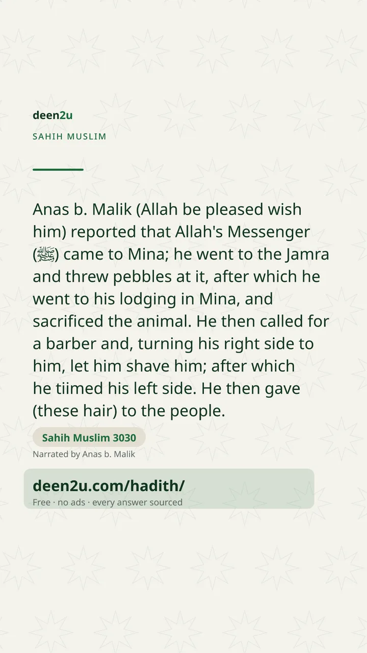 Sahih Muslim 3030