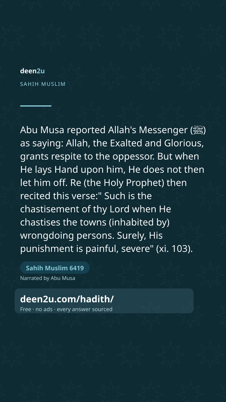 Sahih Muslim 6419