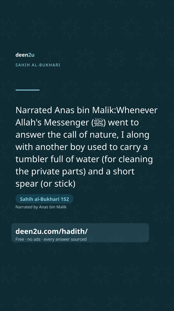Sahih al-Bukhari 152