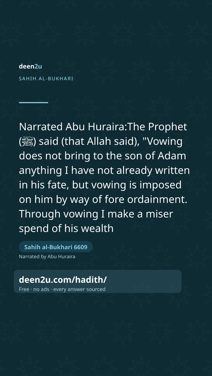Sahih al-Bukhari 6609
