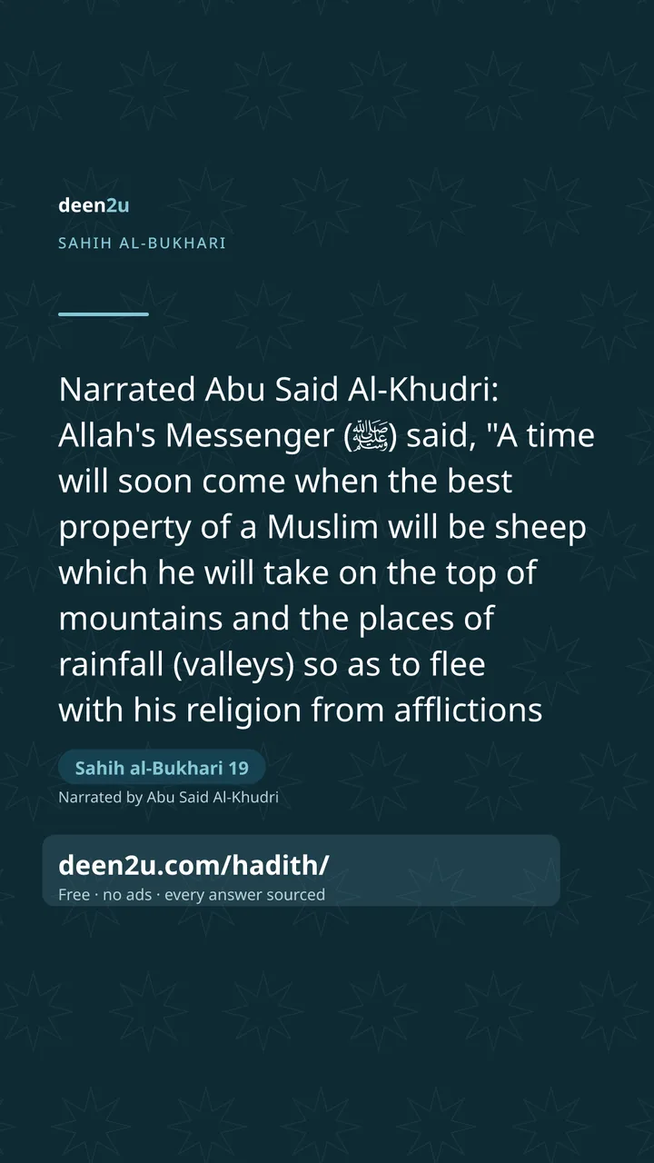 Sahih al-Bukhari 19