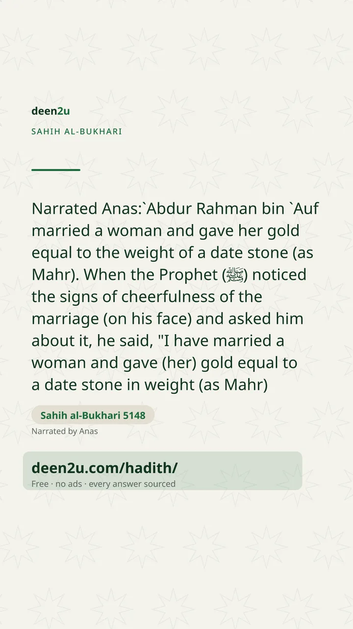 Sahih al-Bukhari 5148