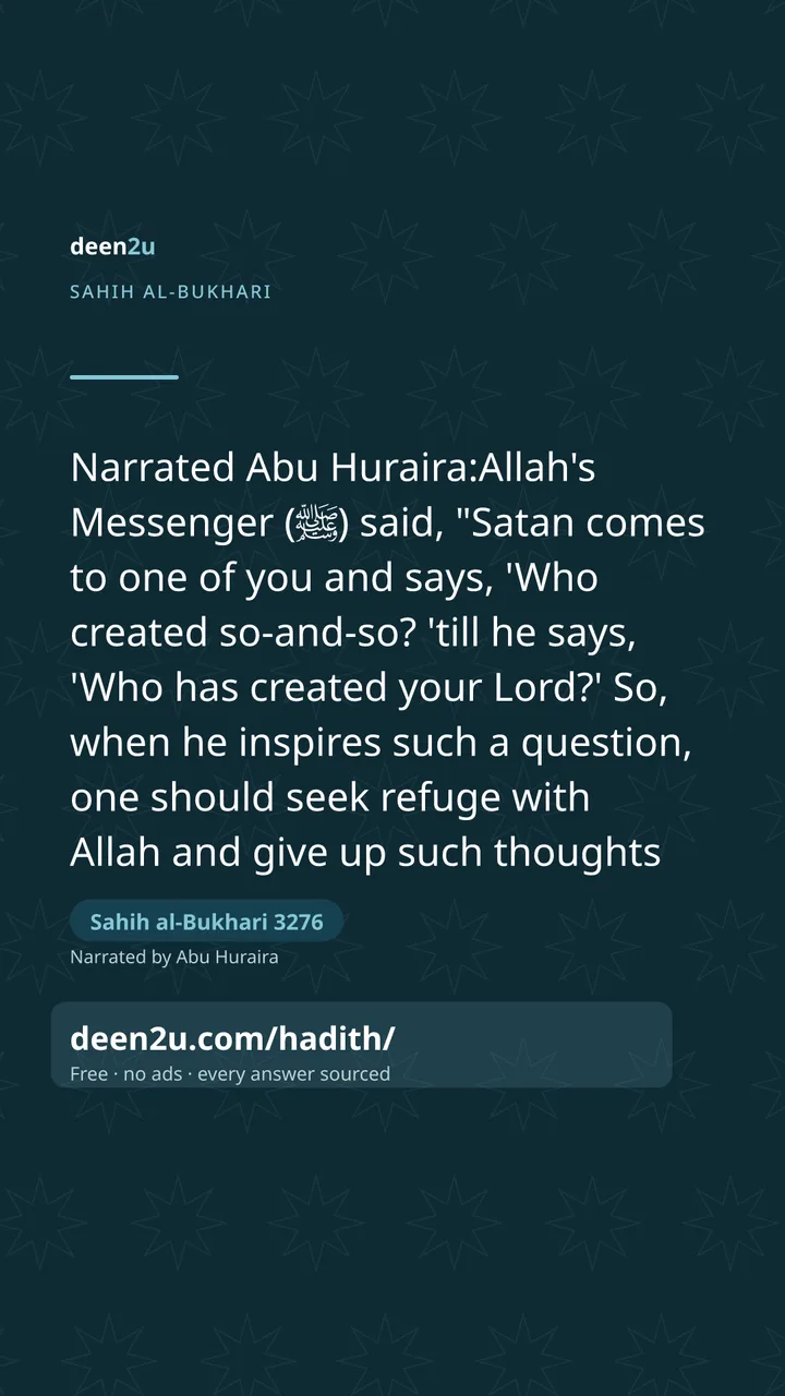 Sahih al-Bukhari 3276