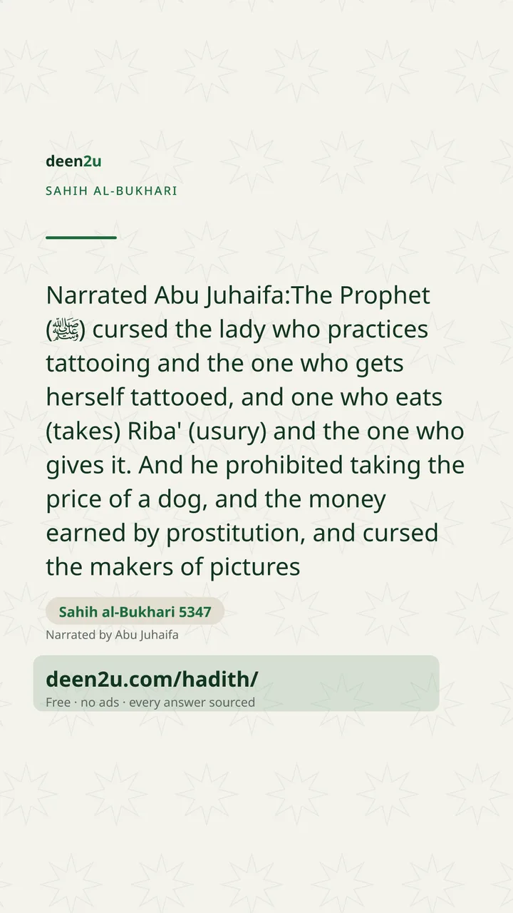 Sahih al-Bukhari 5347