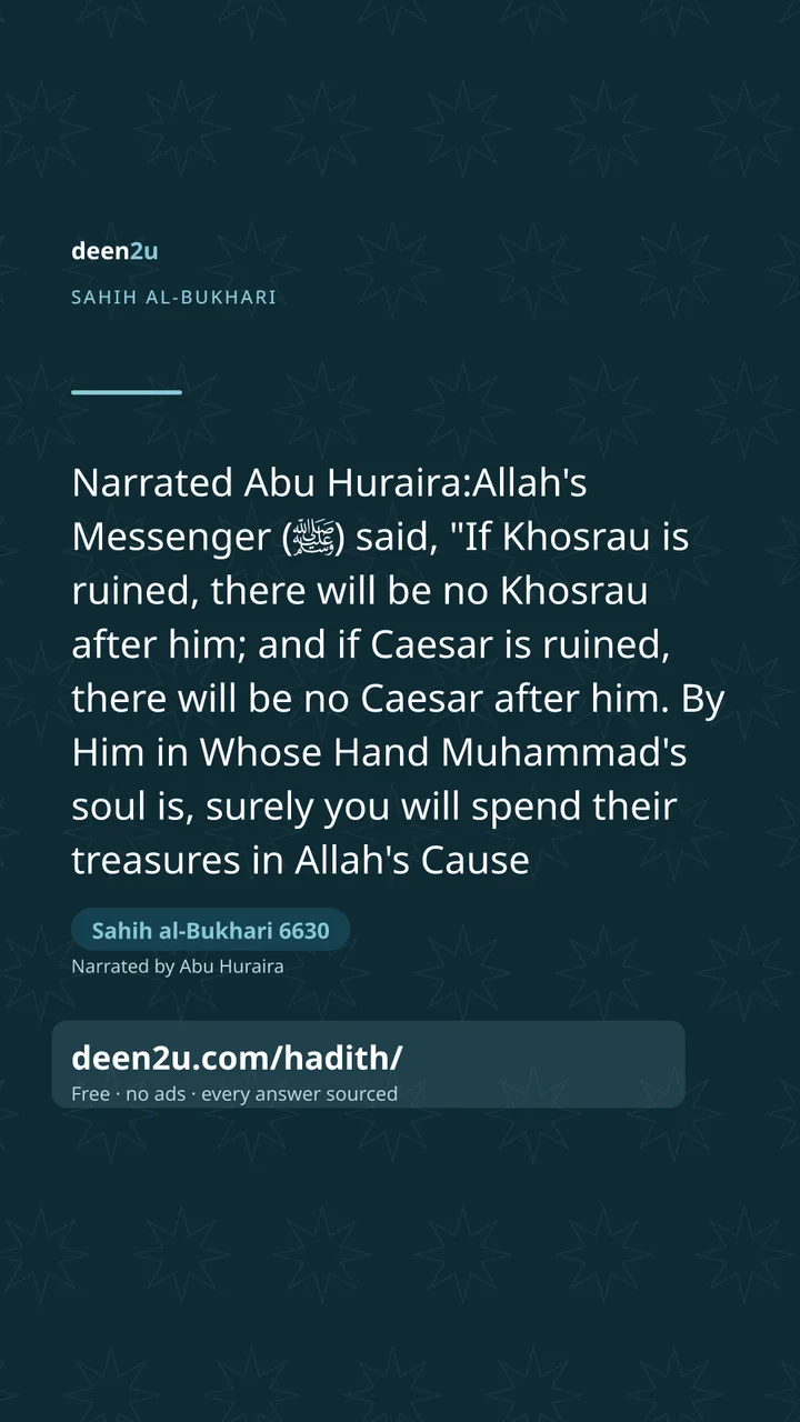 Sahih al-Bukhari 6630