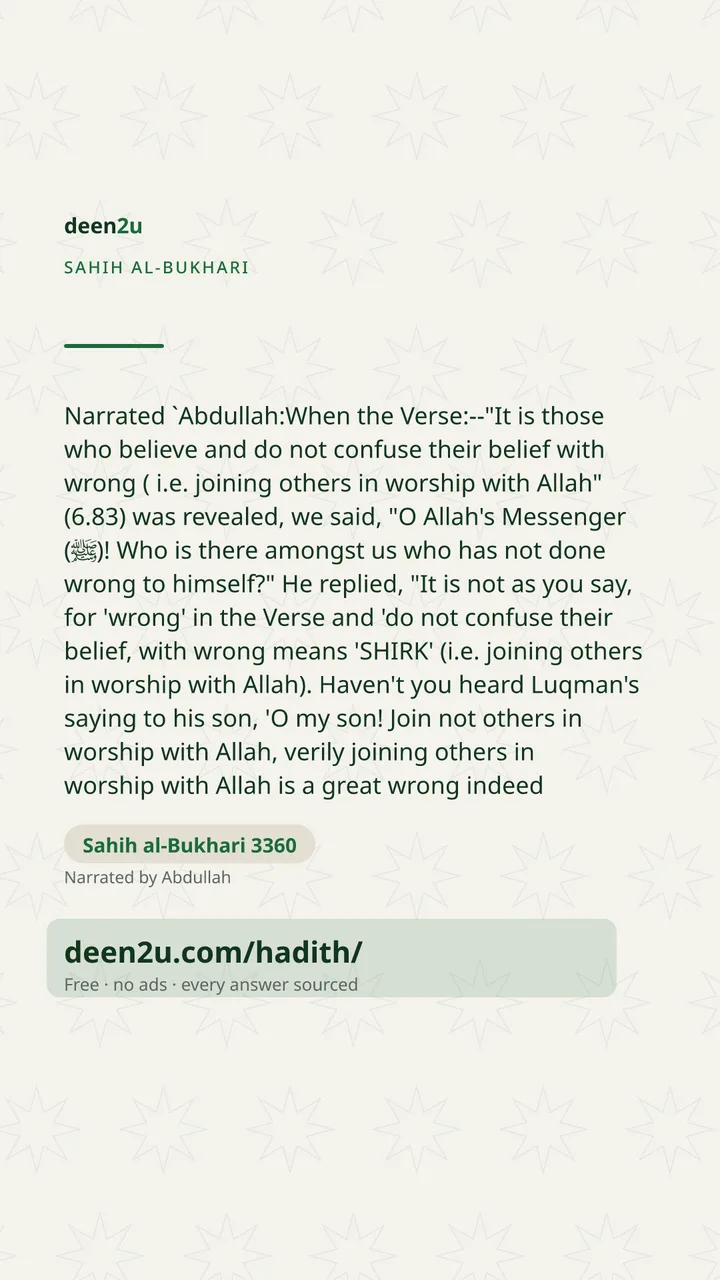 Sahih al-Bukhari 3360