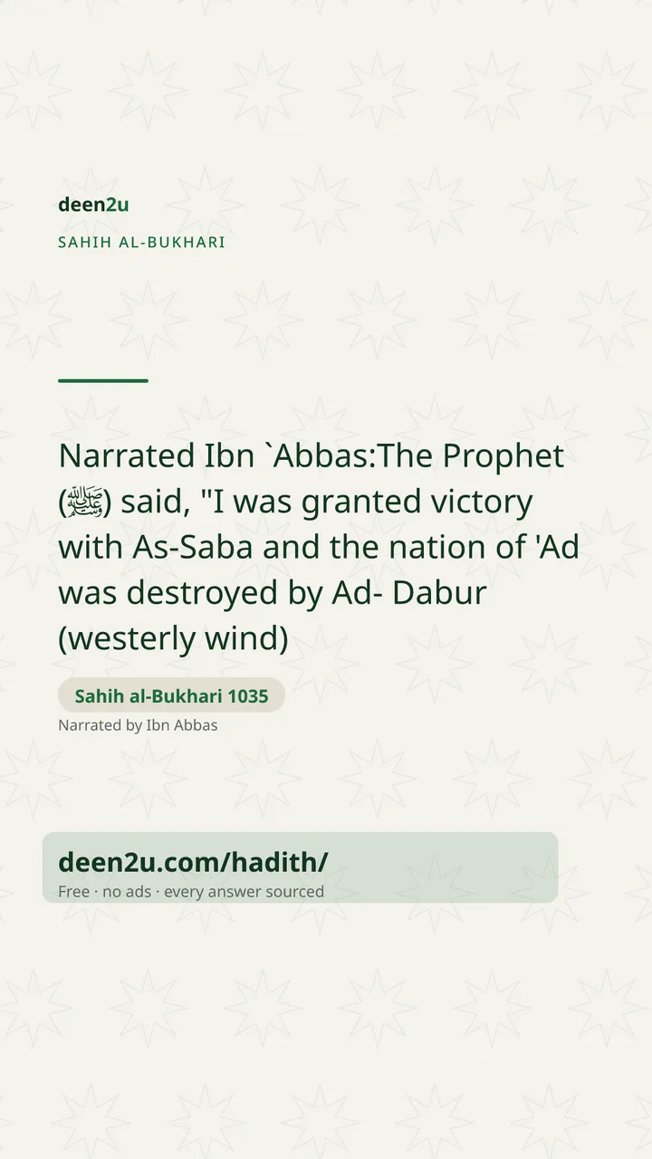 Sahih al-Bukhari 1035