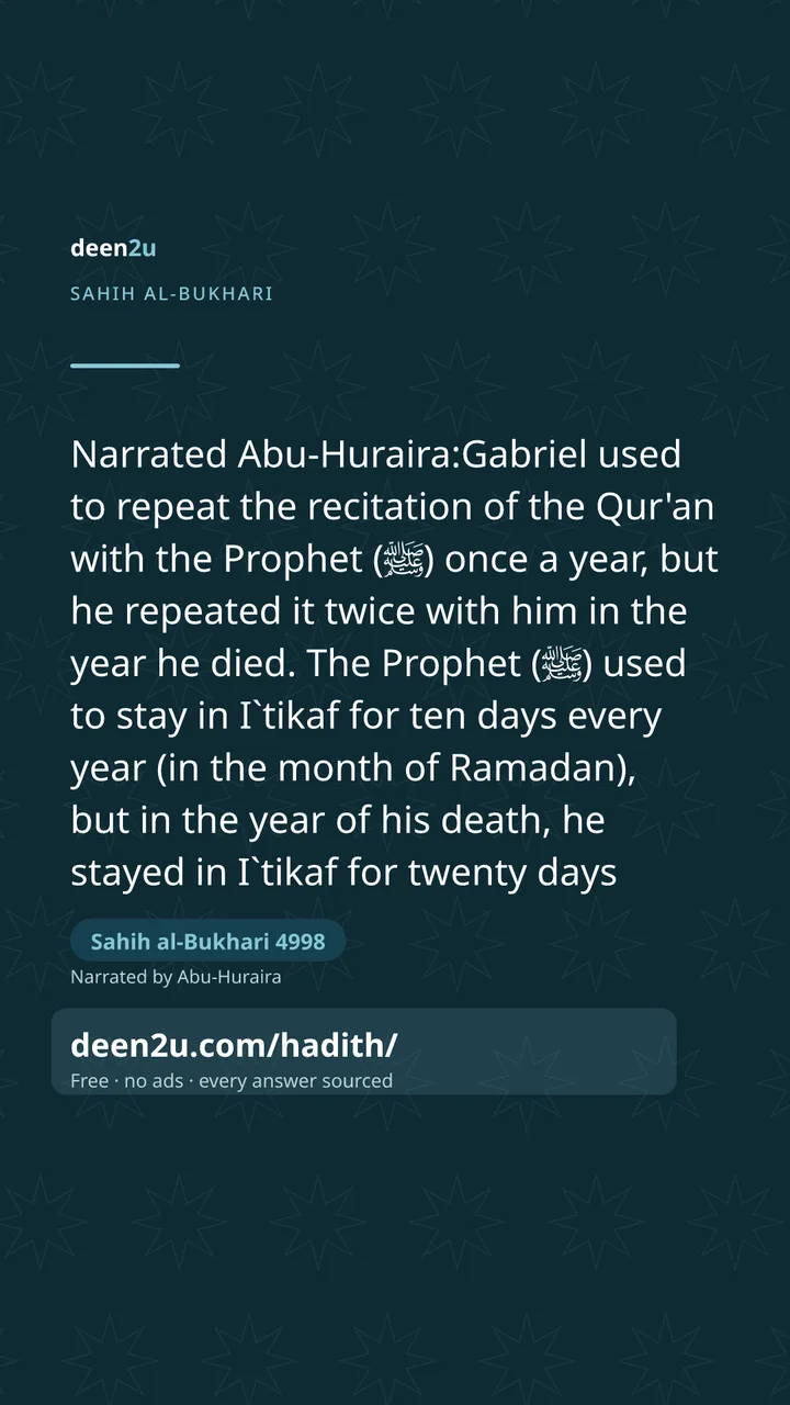 Sahih al-Bukhari 4998