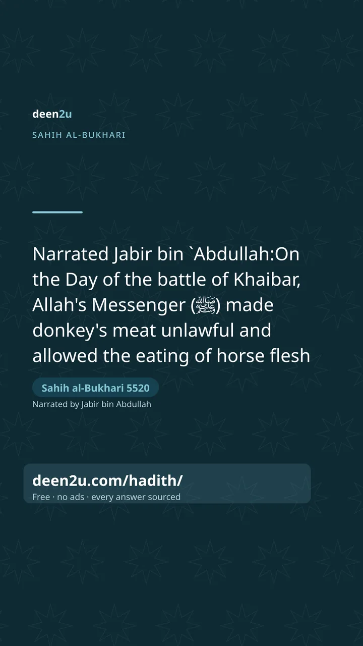 Sahih al-Bukhari 5520