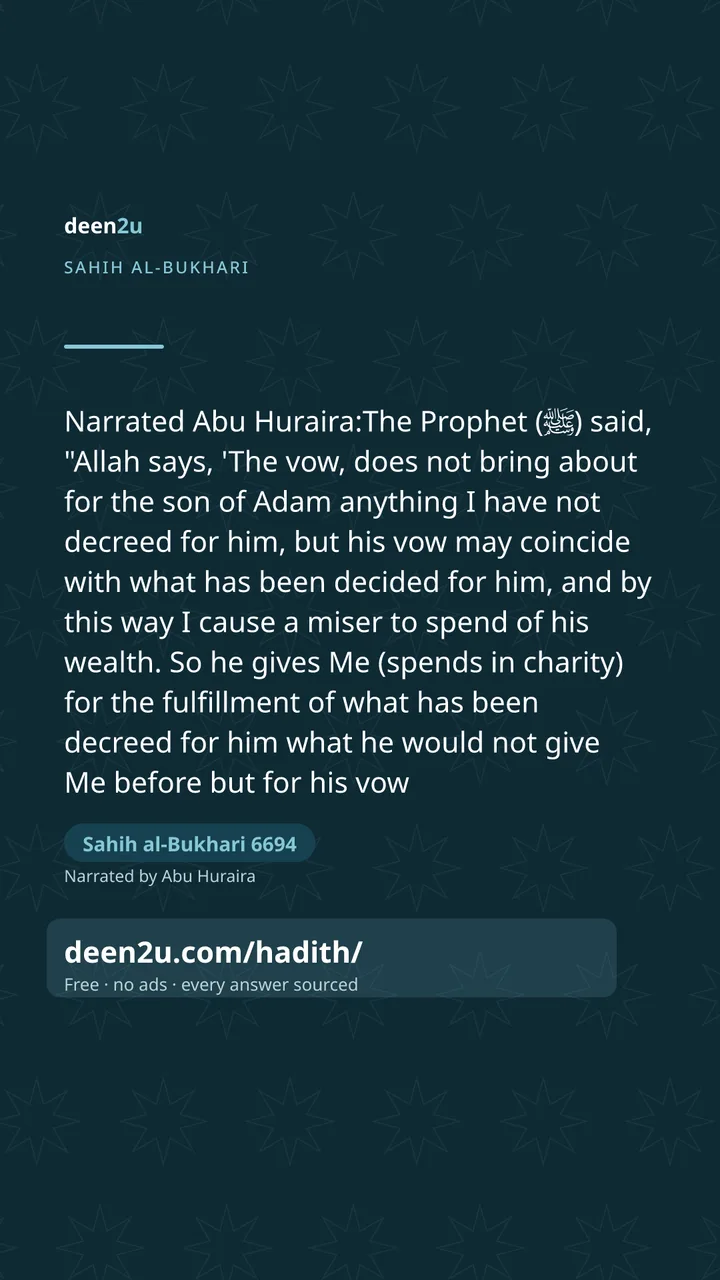 Sahih al-Bukhari 6694