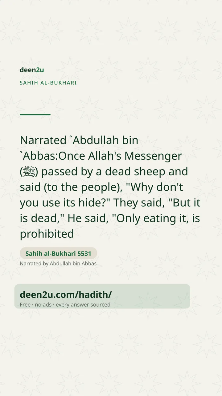 Sahih al-Bukhari 5531