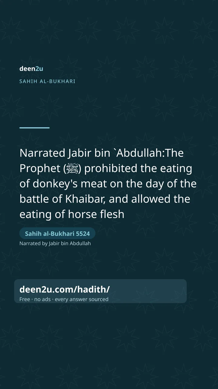 Sahih al-Bukhari 5524