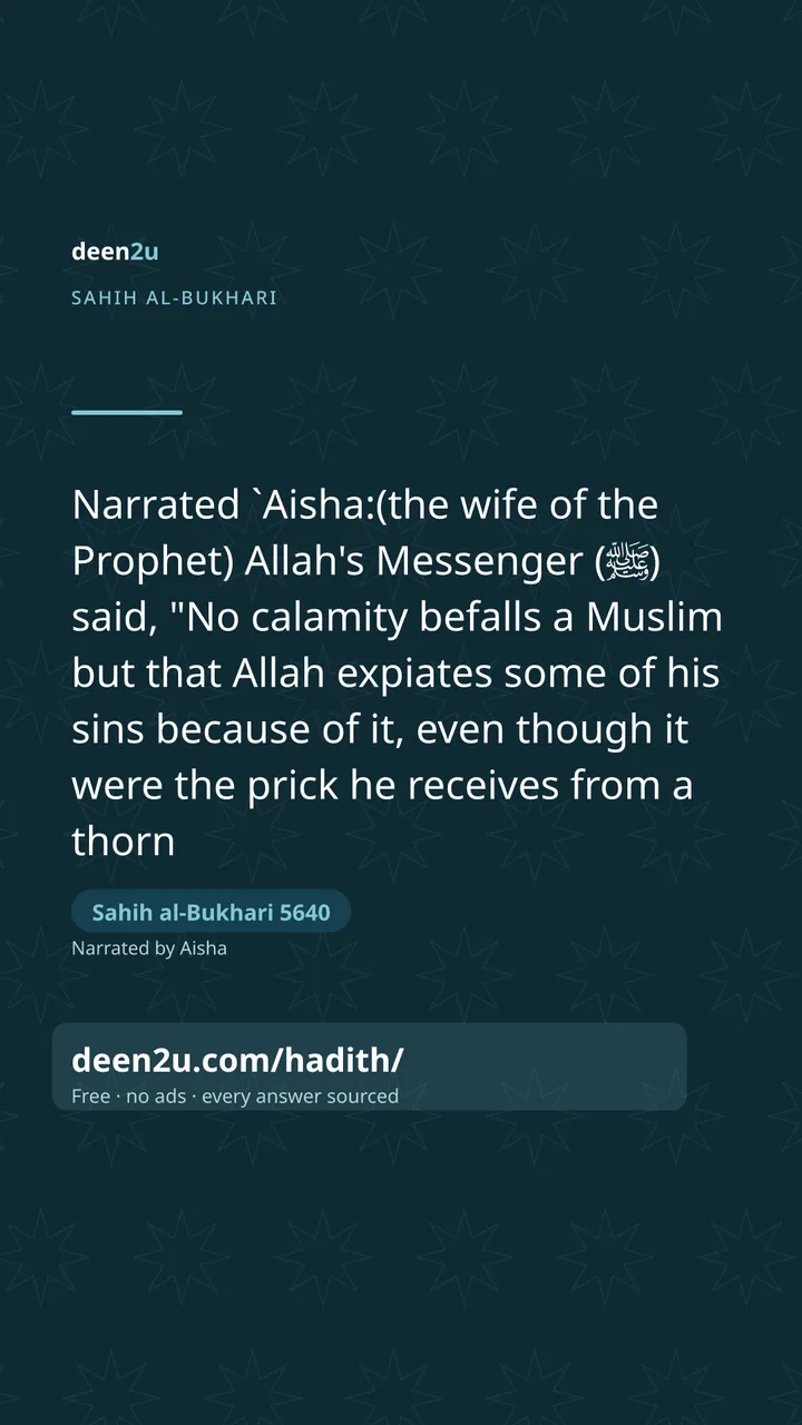 Sahih al-Bukhari 5640