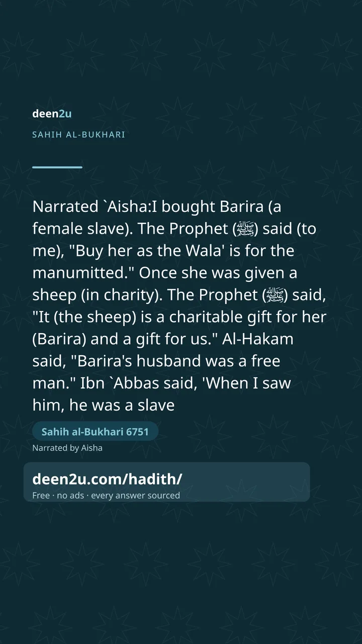 Sahih al-Bukhari 6751