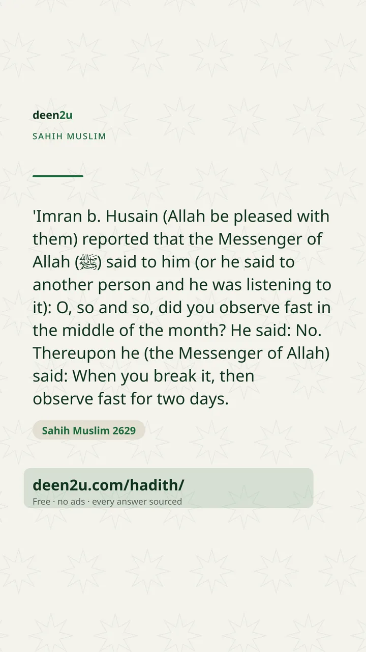 Sahih Muslim 2629