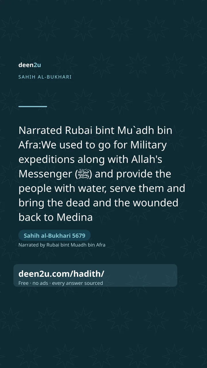 Sahih al-Bukhari 5679