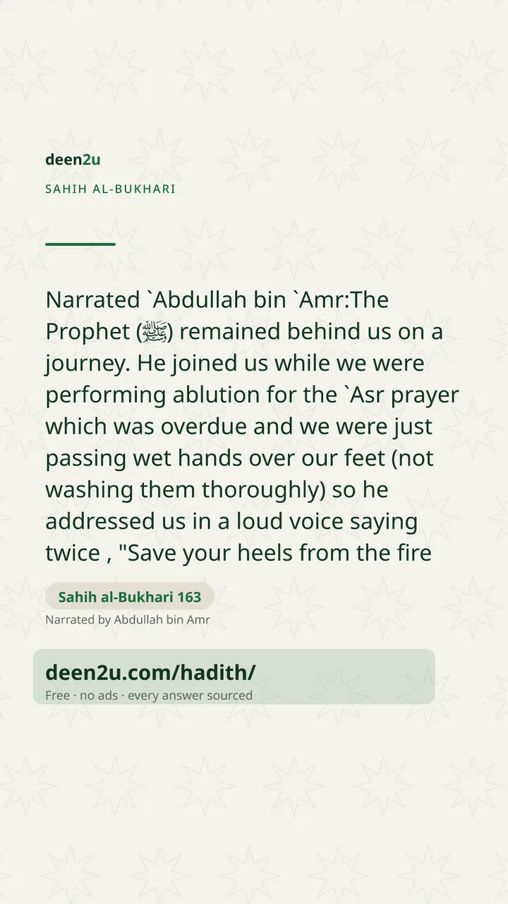 Sahih al-Bukhari 163