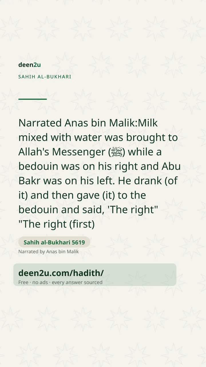 Sahih al-Bukhari 5619