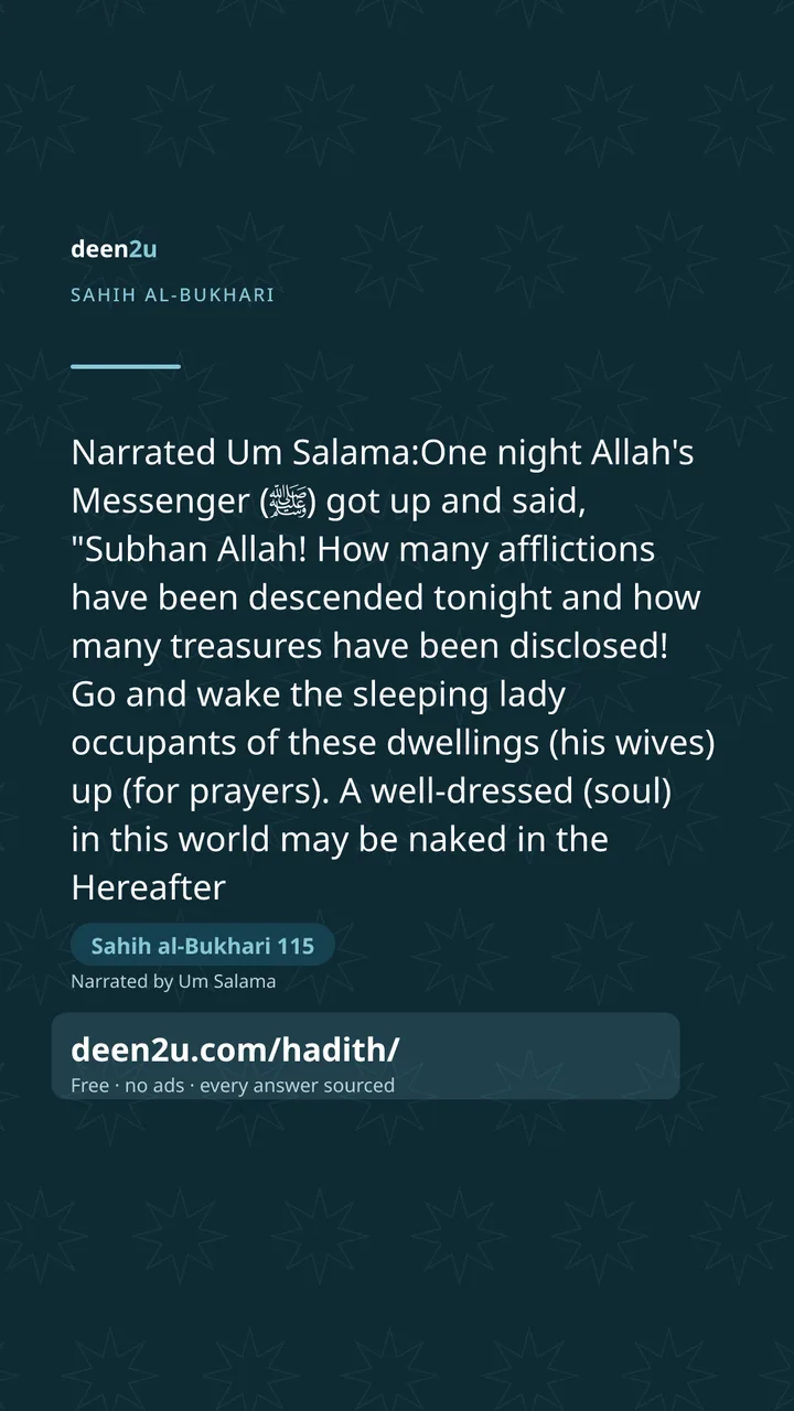 Sahih al-Bukhari 115