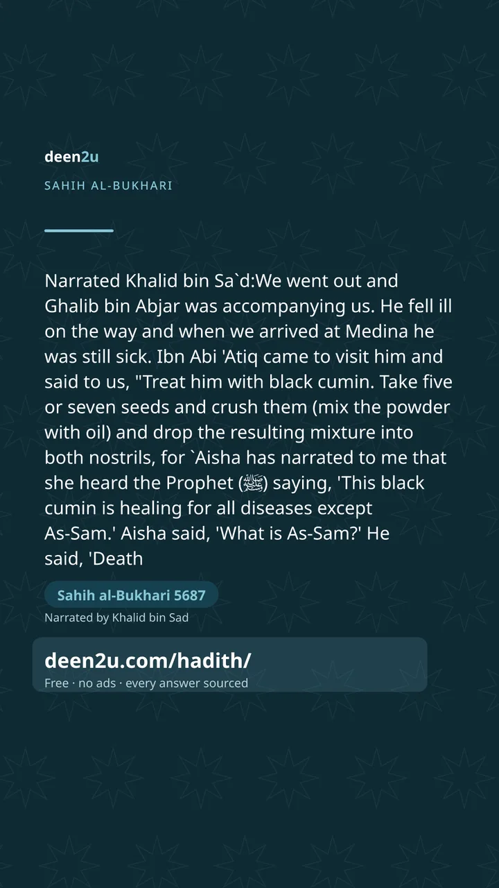 Sahih al-Bukhari 5687