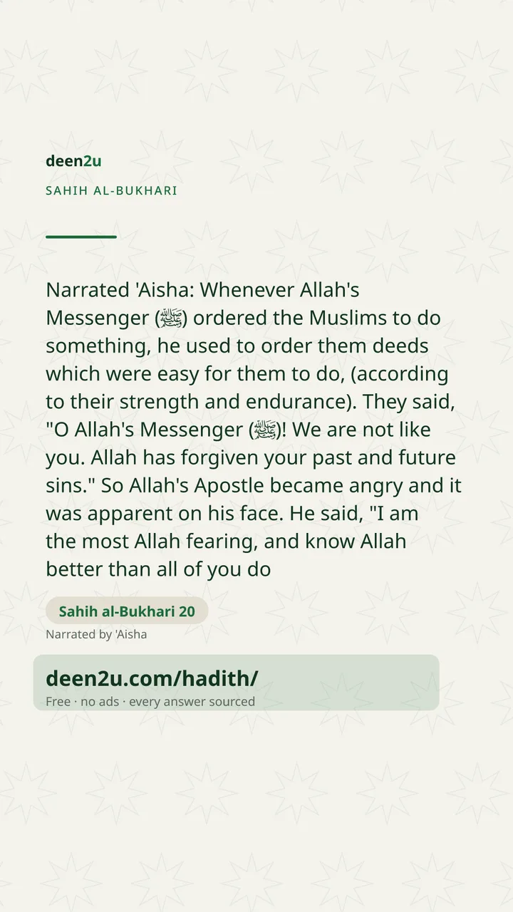 Sahih al-Bukhari 20