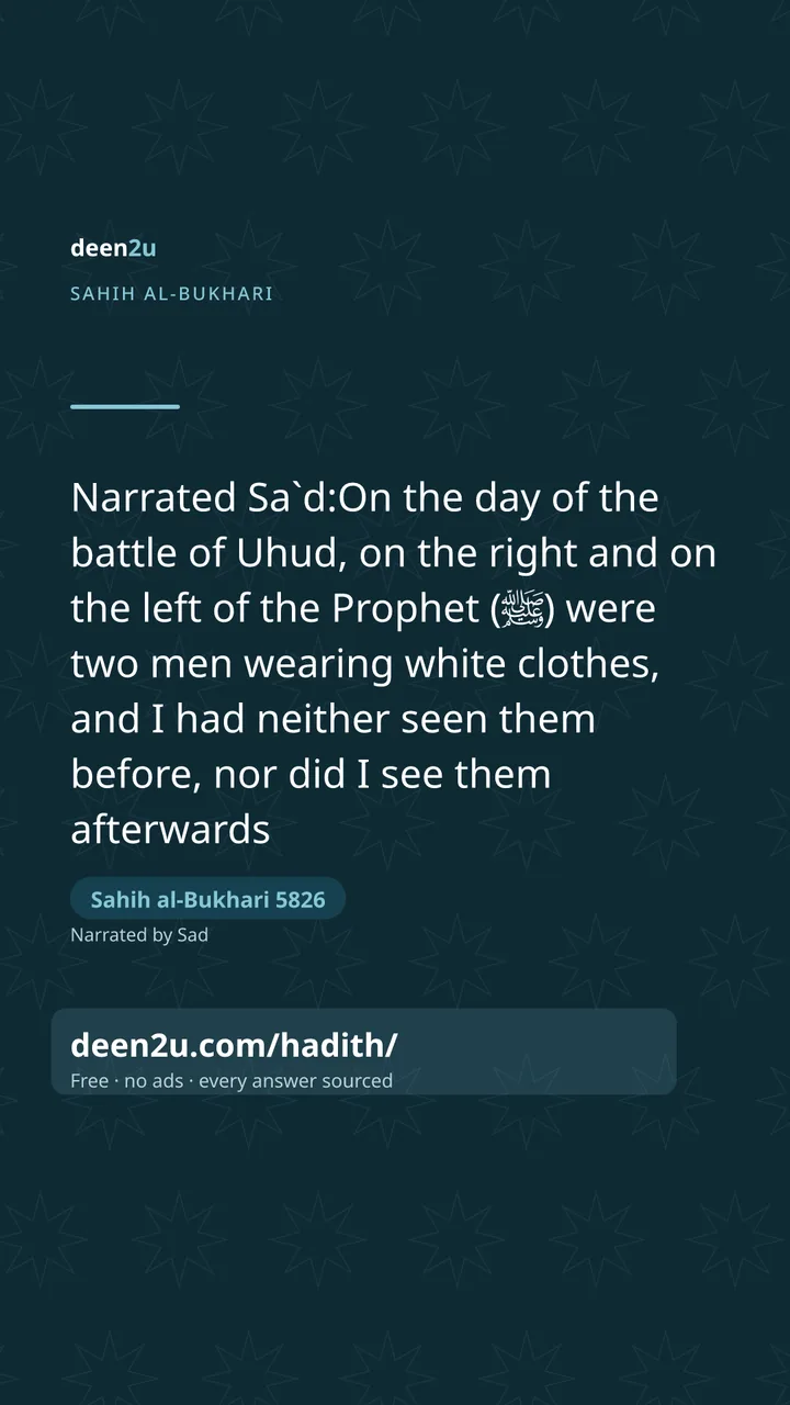 Sahih al-Bukhari 5826
