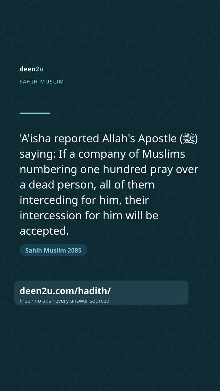 Sahih Muslim 2085